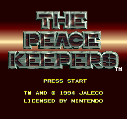 The Peace Keepers Title Screen